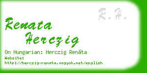 renata herczig business card